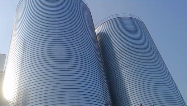 崇川2座混凝土高架卷板仓